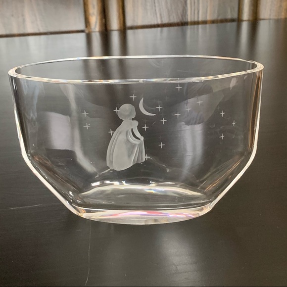 Orrefors Kostaboda Other - Orrefors Girl Wishing Moon & Stars Crystal Vase